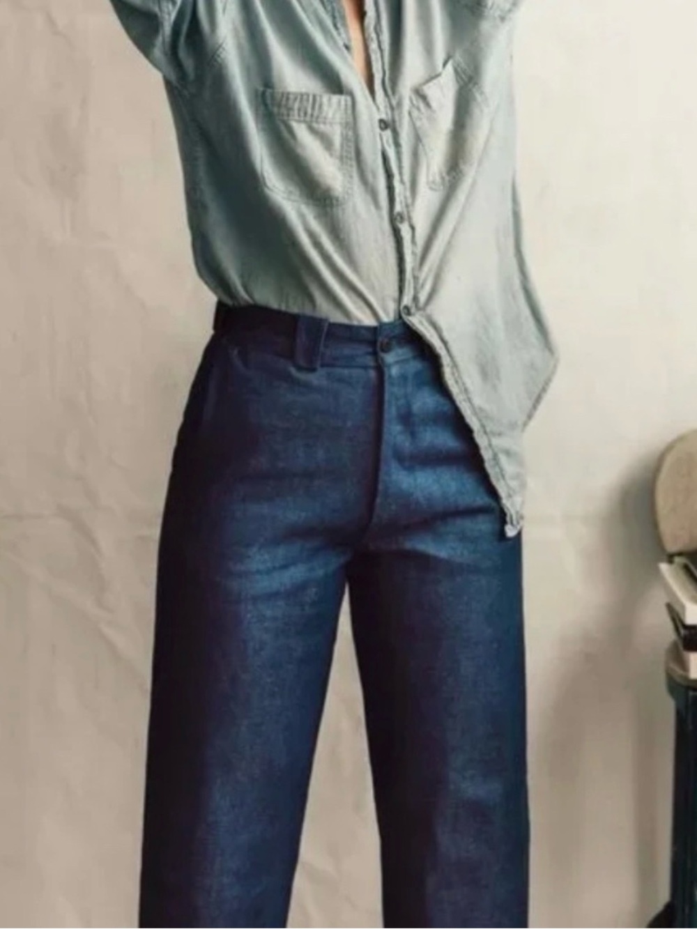 Imogene + Willie Kate Rigid Indigo Trouser Jeans | Classic Blue | 31 - Picture 4 of 14
